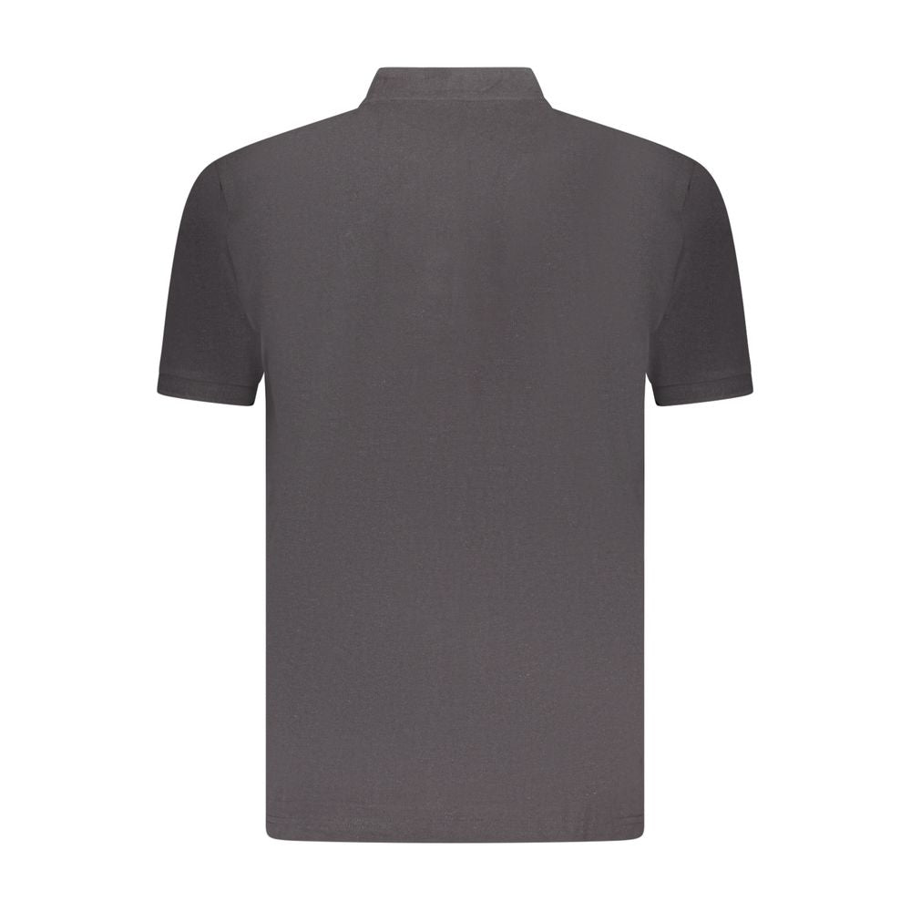 Black Cotton Polo Shirt