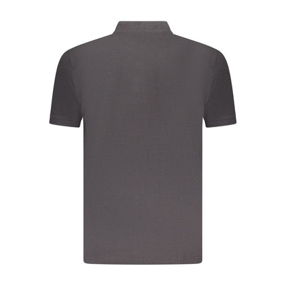 Black Cotton Polo Shirt