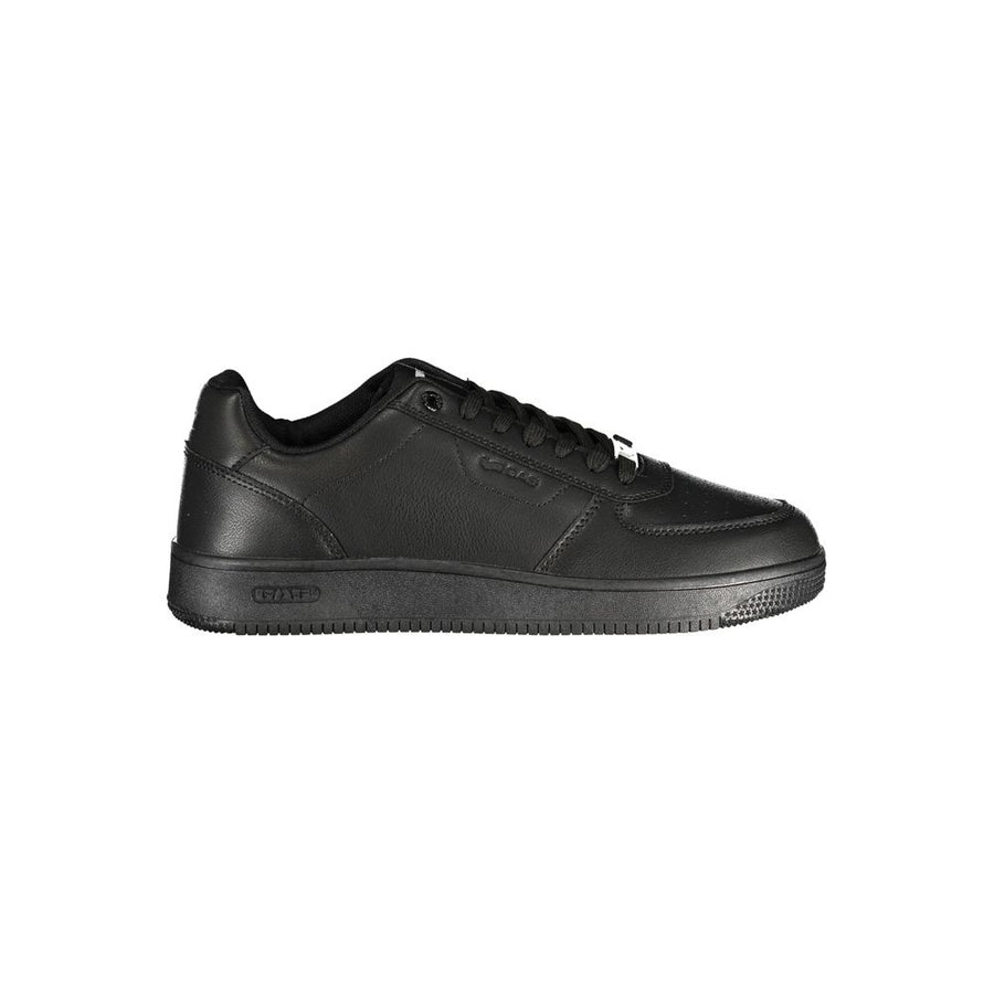 Black Polyurethane Men Sneaker