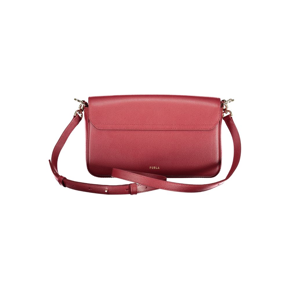 Red Leather Women Handbag