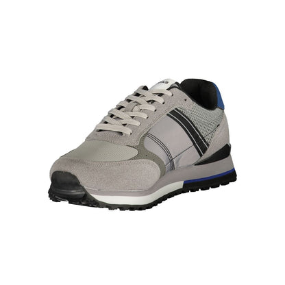 Gray Polyurethane Men Sneaker