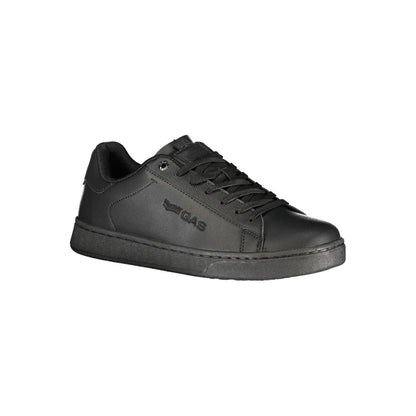 Black Polyurethane Men Sneaker