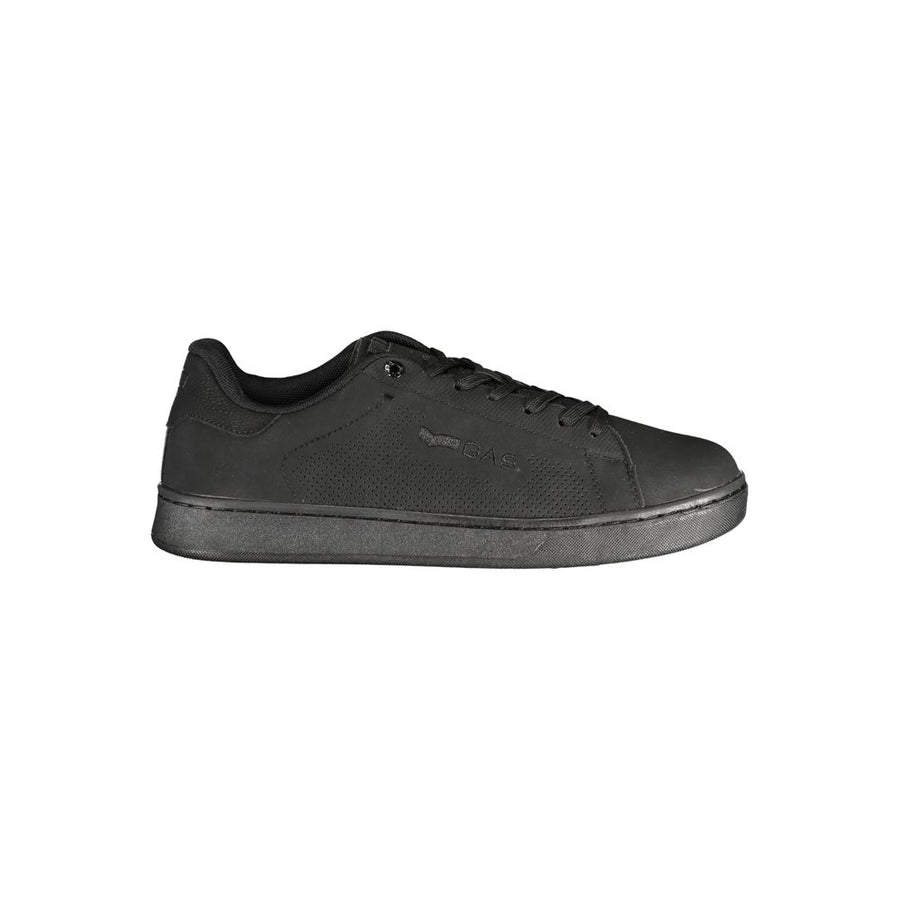Black Polyurethane Men Sneaker