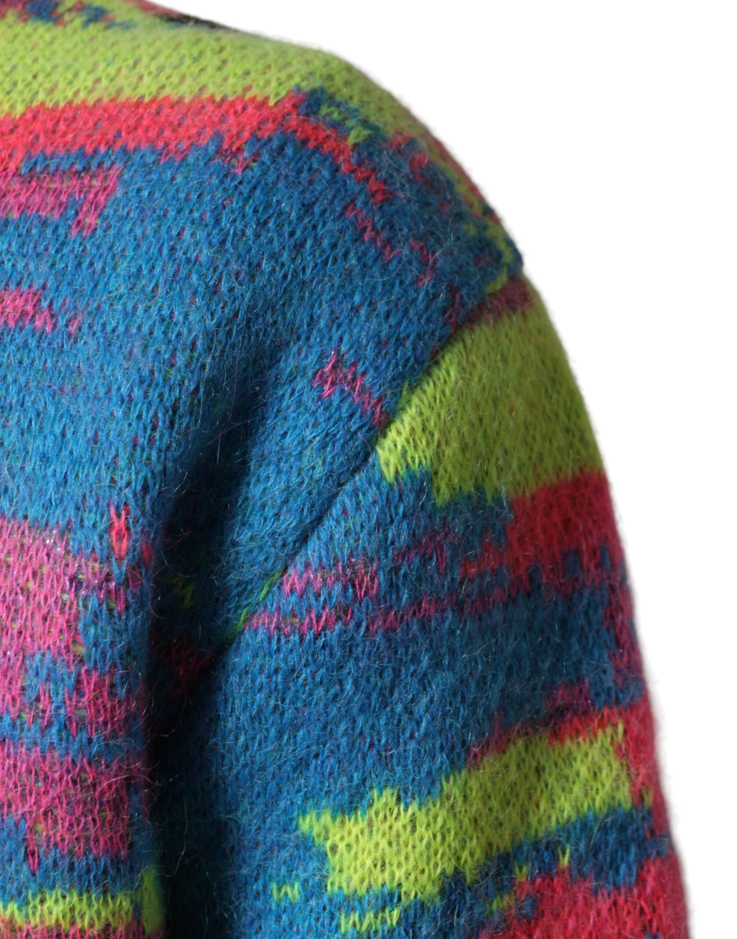 Multicolor Men Crew Neck Pullover Sweater