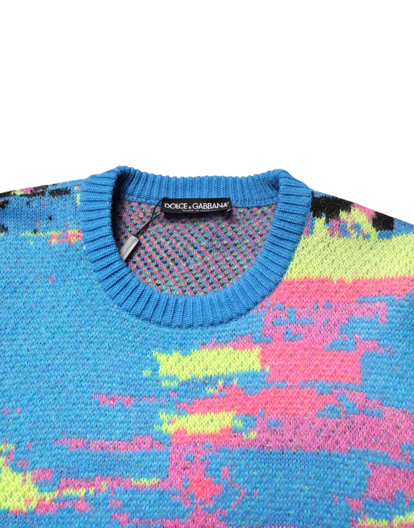 Multicolor Men Crew Neck Pullover Sweater
