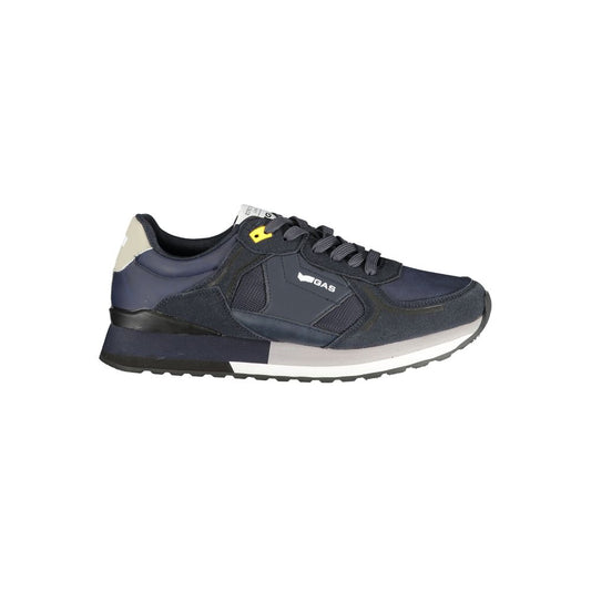 Blue Polyester Men Sneaker