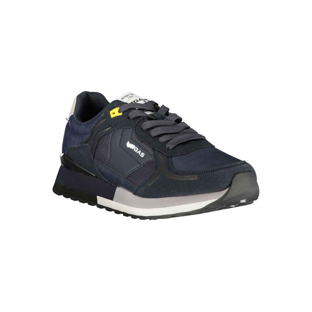 Blue Polyester Men Sneaker