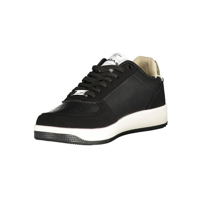 Black Polyurethane Women Sneaker