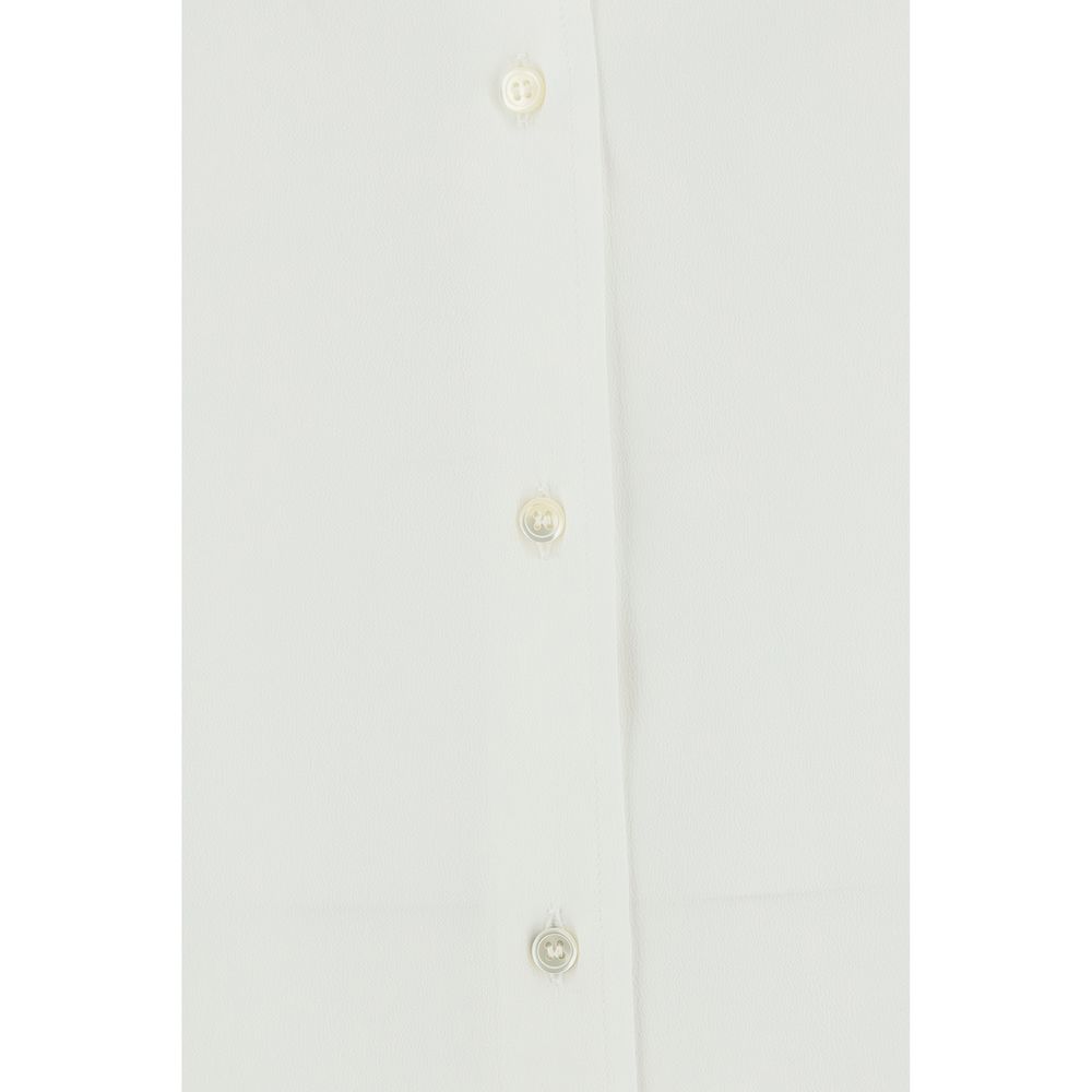 White Acetate Dress Shirt