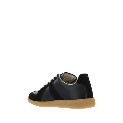Black Rubber Low Top Sneakers