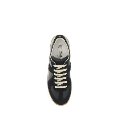 Black Rubber Low Top Sneakers