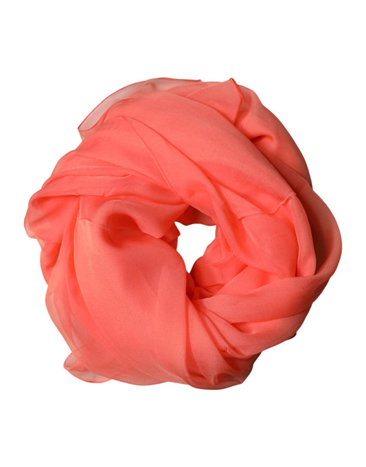 Orange Stole Silk Neck Wrap Shawl Men Scarf