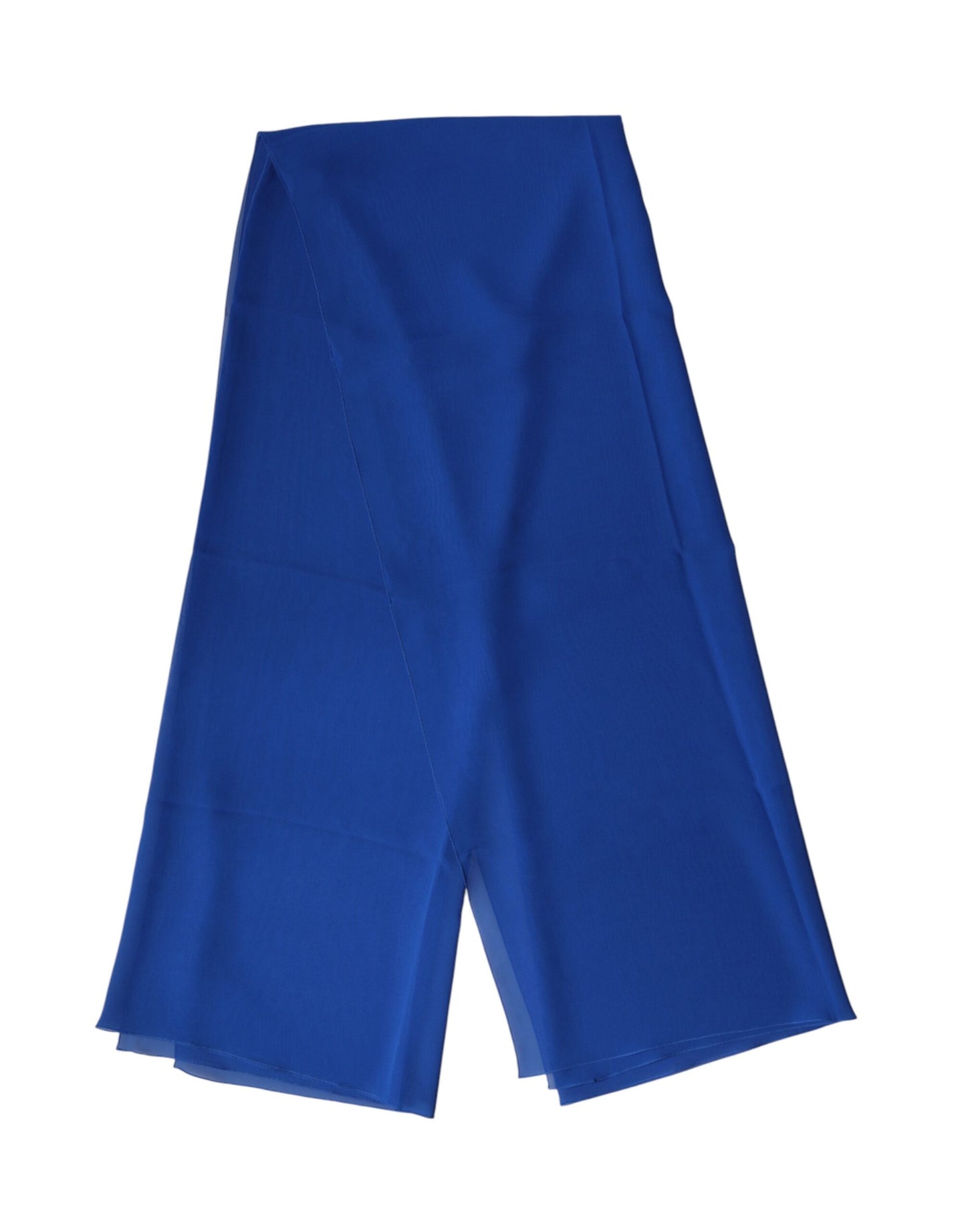 Blue Silk Stole Neck Wrap Shawl Men  Scarf