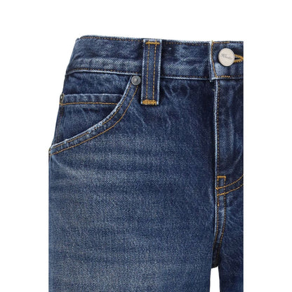 Blue Cotton Jeans Denim