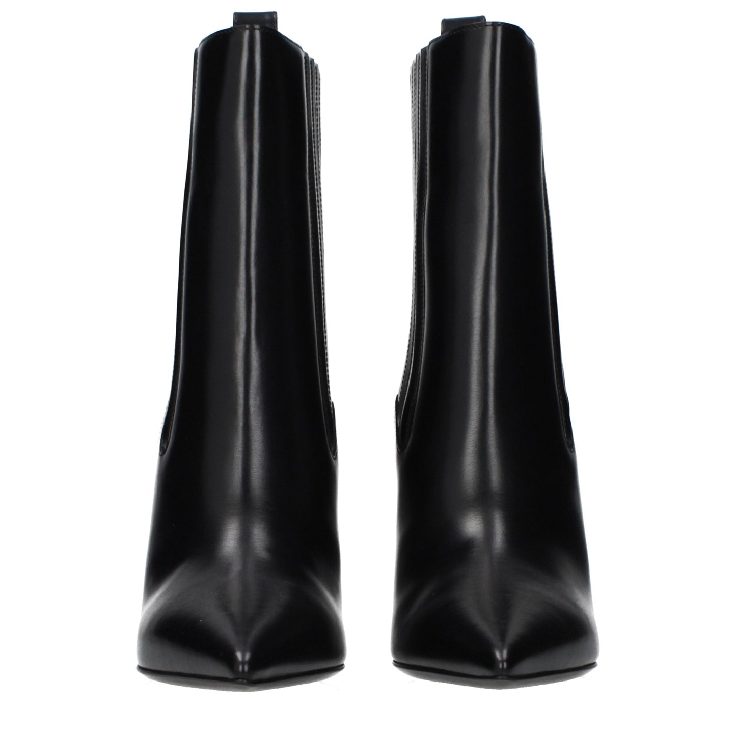 Black Leather Ankle Boots