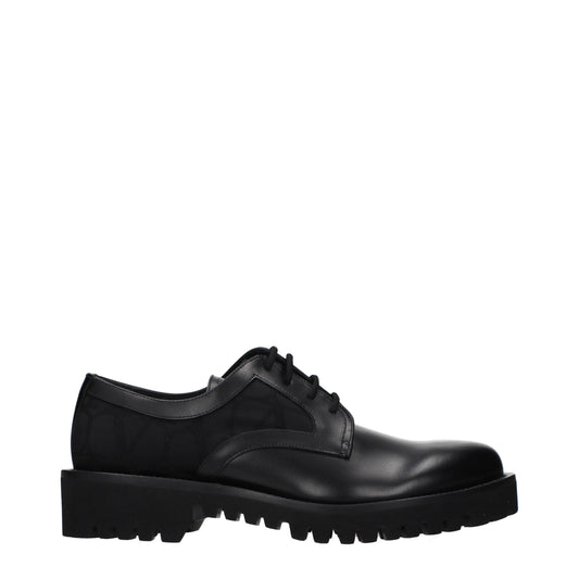 Black Leather Oxfords And Derbies