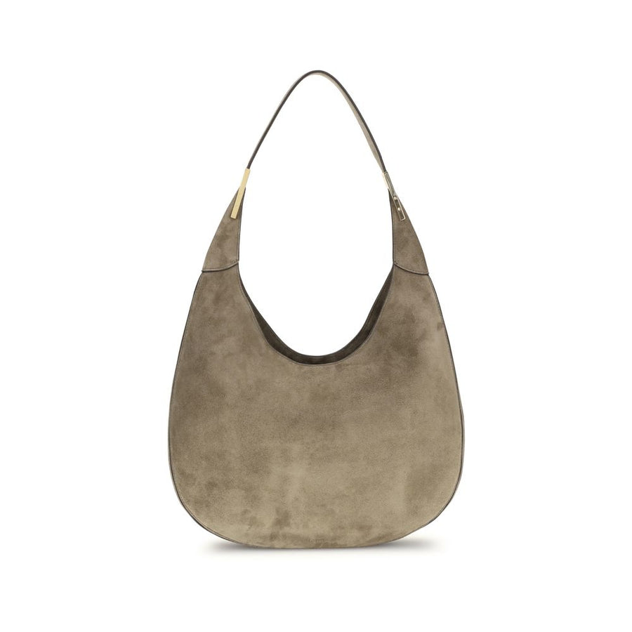 Beige Calf Leather Bos Taurus Shoulder Bag