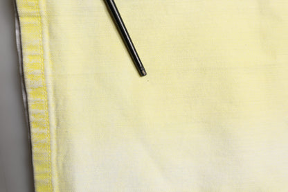 Yellow Cotton Bootcut Low Waist Denim Trouser Jeans