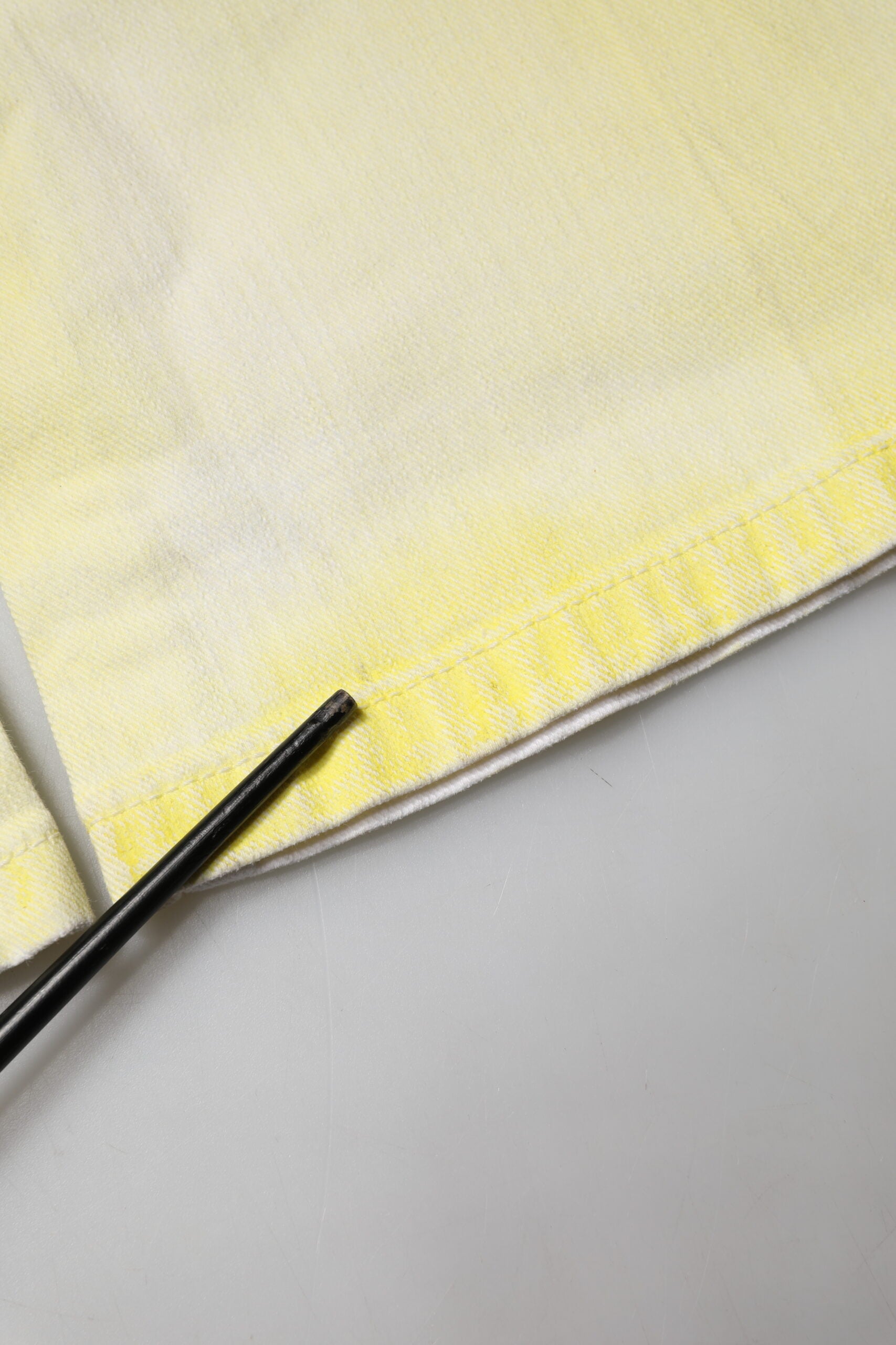 Yellow Cotton Bootcut Low Waist Denim Trouser Jeans