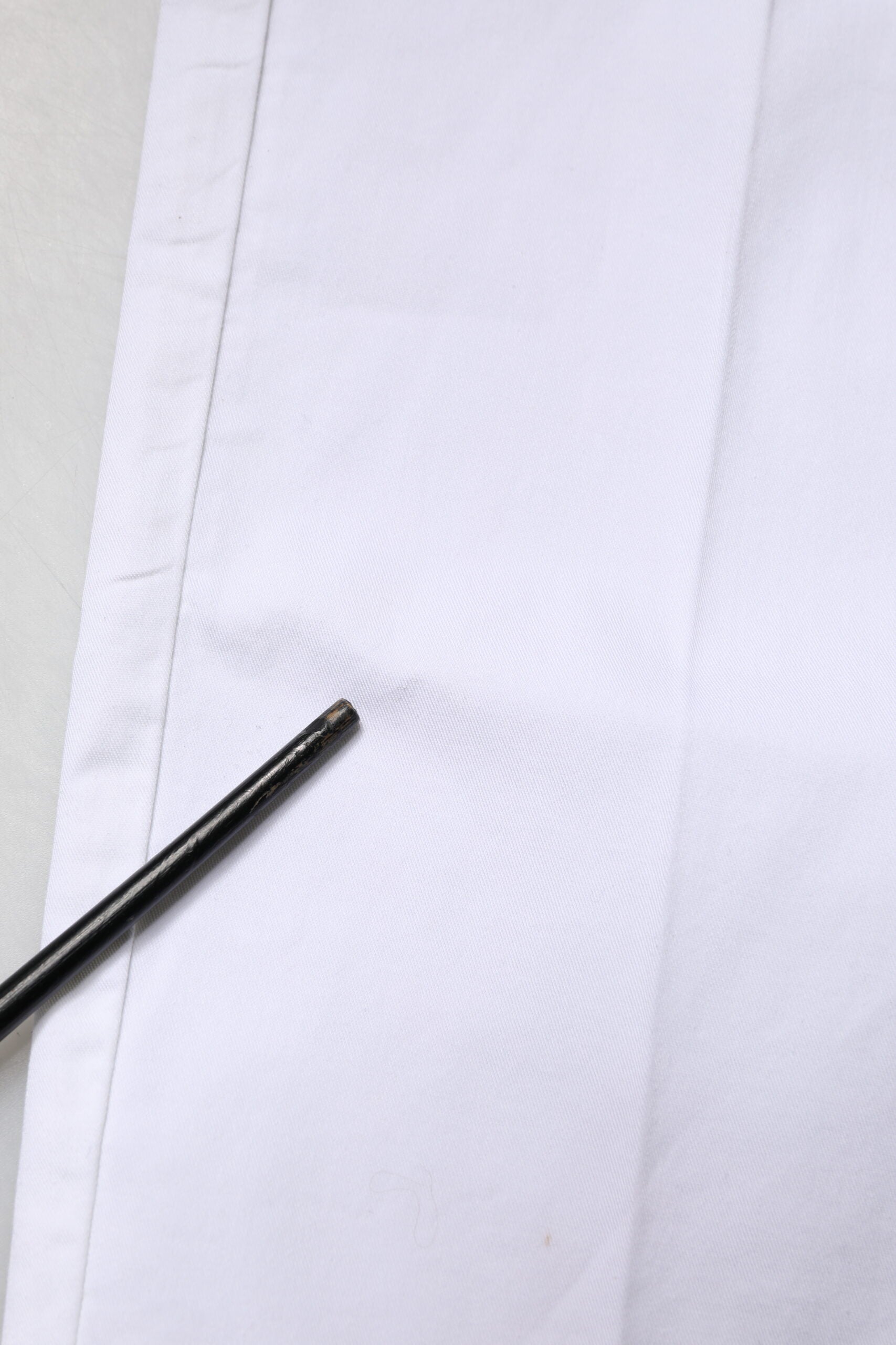 White Cotton Skinny Mid Waist Chino Trouser Pants