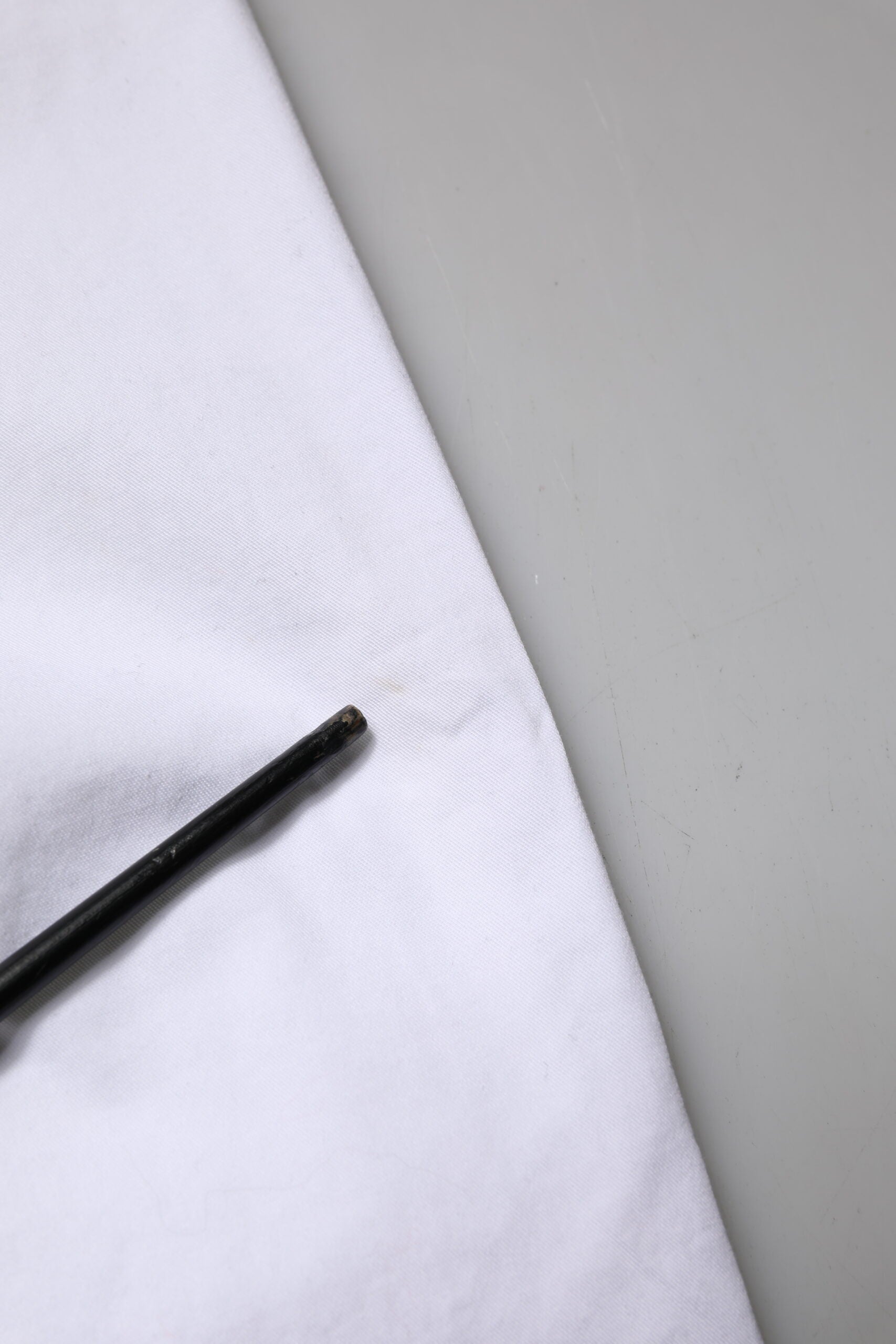 White Cotton Skinny Mid Waist Chino Trouser Pants