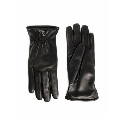 Black Lamb Leather Gloves