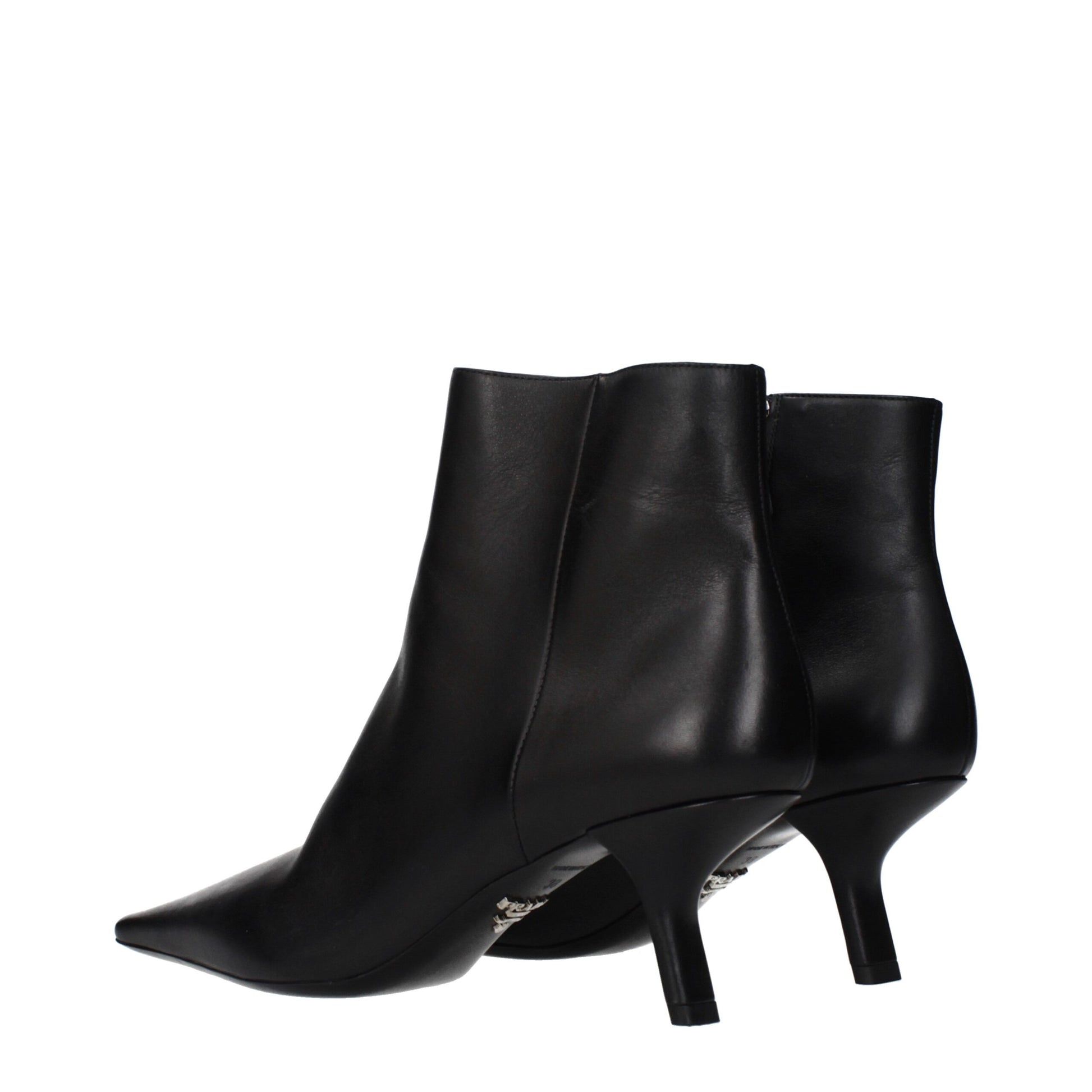 Black Leather Ankle Boots