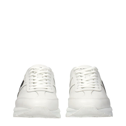 White Leather Athletic Sneakers