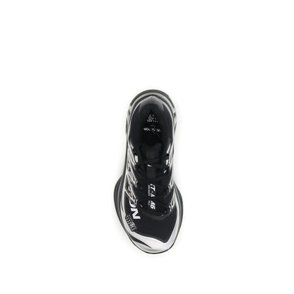 Black Polyamide Athletic Sneakers