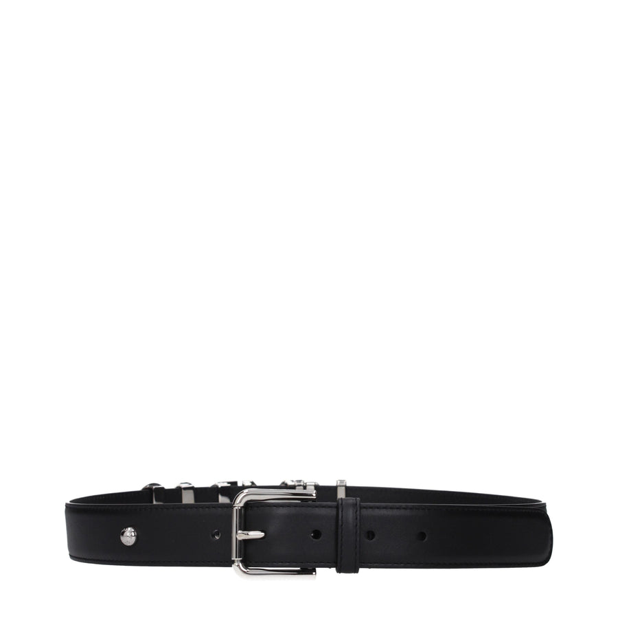 Black Leather Regular Belt