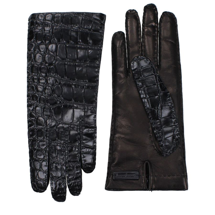 Black Leather Gloves