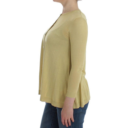 Yellow Silk Cardigan