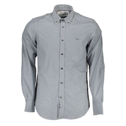 Blue Cotton Pattern Shirt