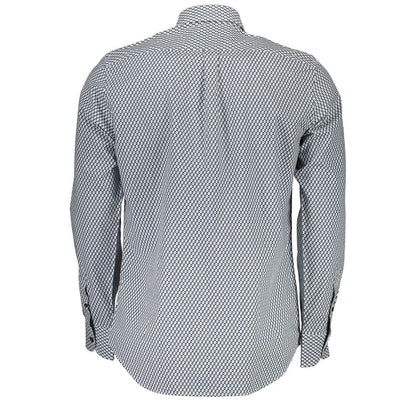 Blue Cotton Pattern Shirt