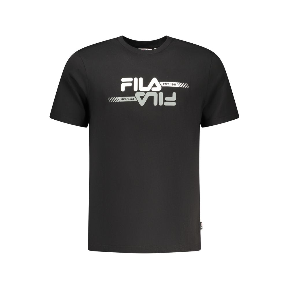 Black Cotton Men's T-Shirt