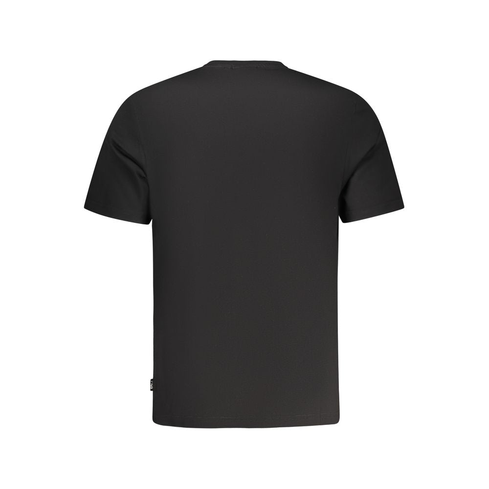 Black Cotton Men's T-Shirt
