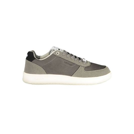 Grigio Poliestere Men Sneaker