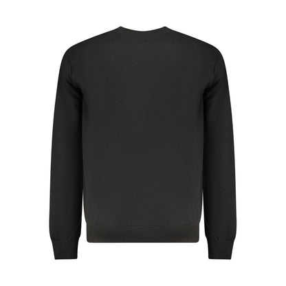 Black Organic Cotton Men Sweatshirt