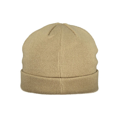 Beige Acrylic Men's Cap