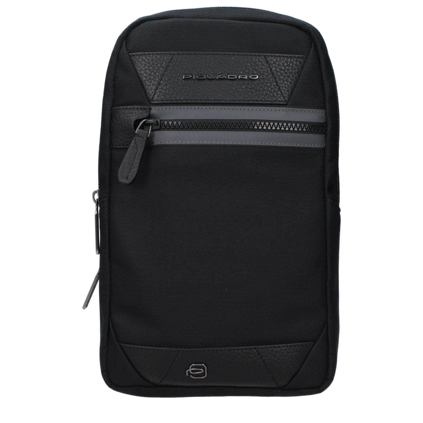 Black Fabric Crossbody Bag